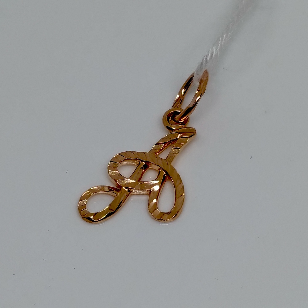 ПОДВЕСКА БУКВА А Au 585