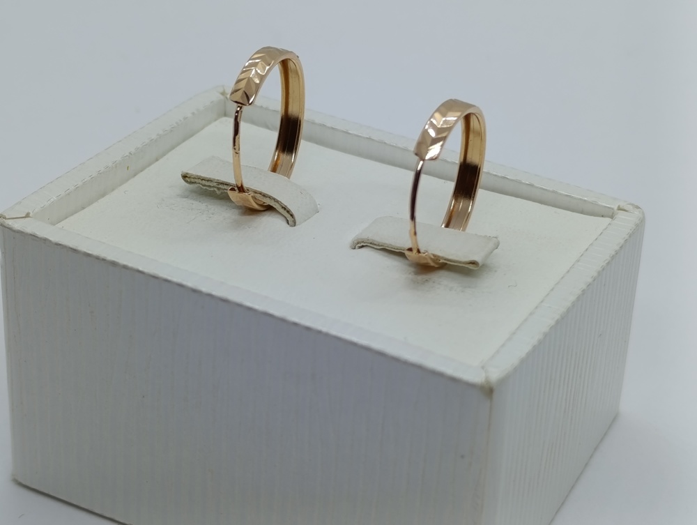 СКОН585 СЕРЬГИ КОНГО (Au 585)