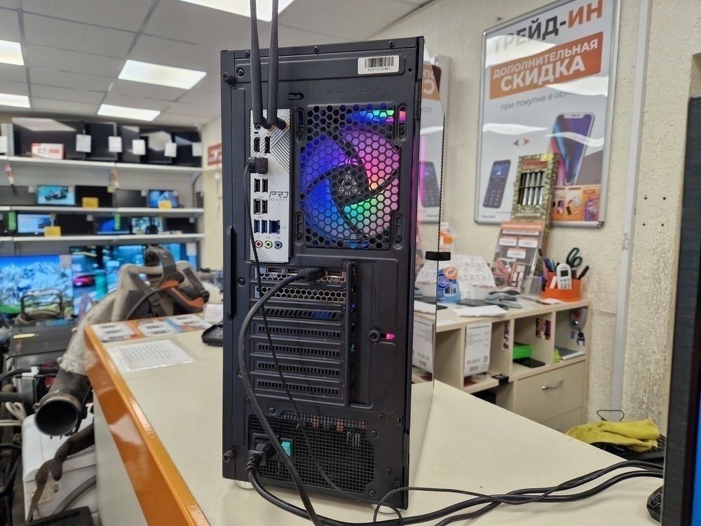 Системный блок Noname; Ryzen 7 7700, Geforce RTX 4060, 16 Гб, 500 Гб, 2 Tb
