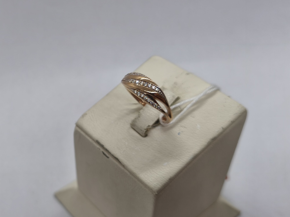 КОЛЬЦО С КАМНЯМИ (Au 585)