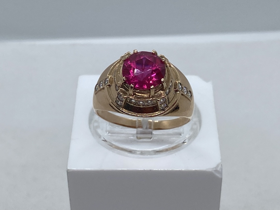 КОЛКМИ585 КОЛЬЦО С КАМНЯМИ (Au 585)