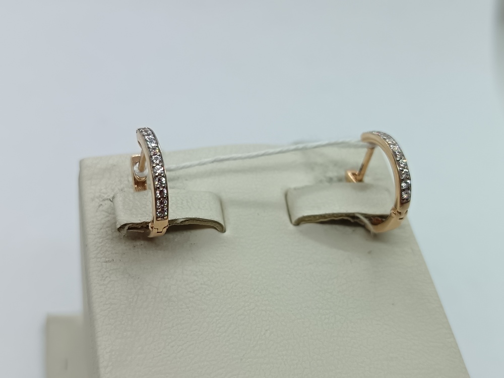 СКМИ585 СЕРЬГИ С КАМНЯМИ (Au 585)