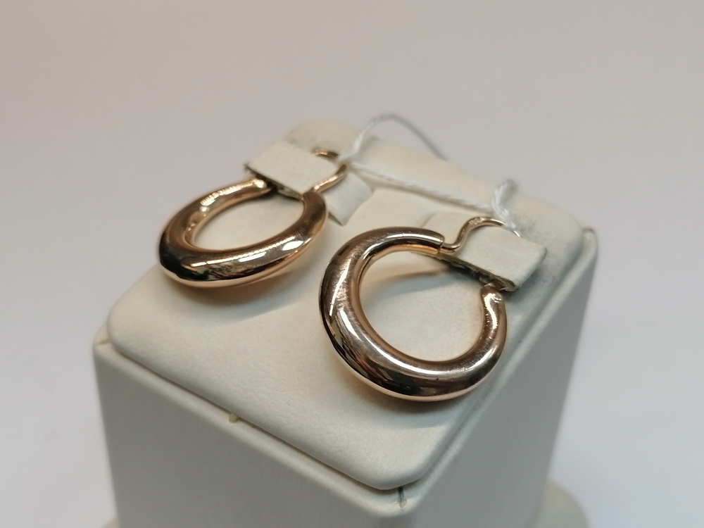 СБКМ583 СЕРЬГИ БЕЗ КАМНЯ (Au 583)