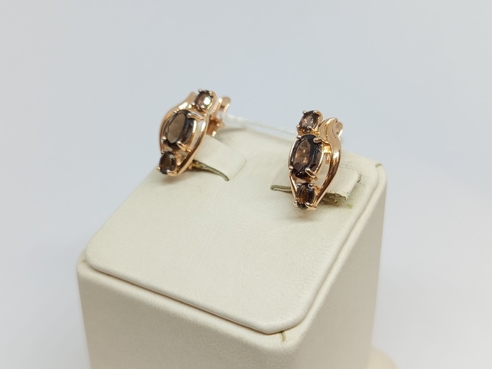 СКМИ585 СЕРЬГИ С КАМНЯМИ (Au 585)