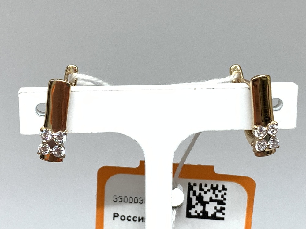 СКМИ585 СЕРЬГИ С КАМНЯМИ (Au 585)