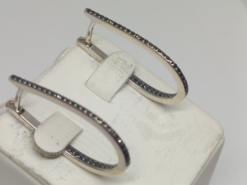 СКМИ585 СЕРЬГИ С КАМНЯМИ (Au 585)