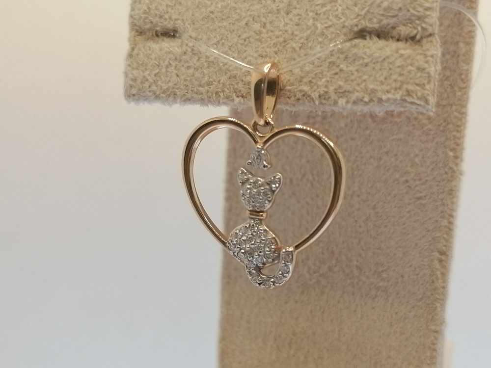 ПОДВЕСКА С КАМНЯМИ (Au 585)