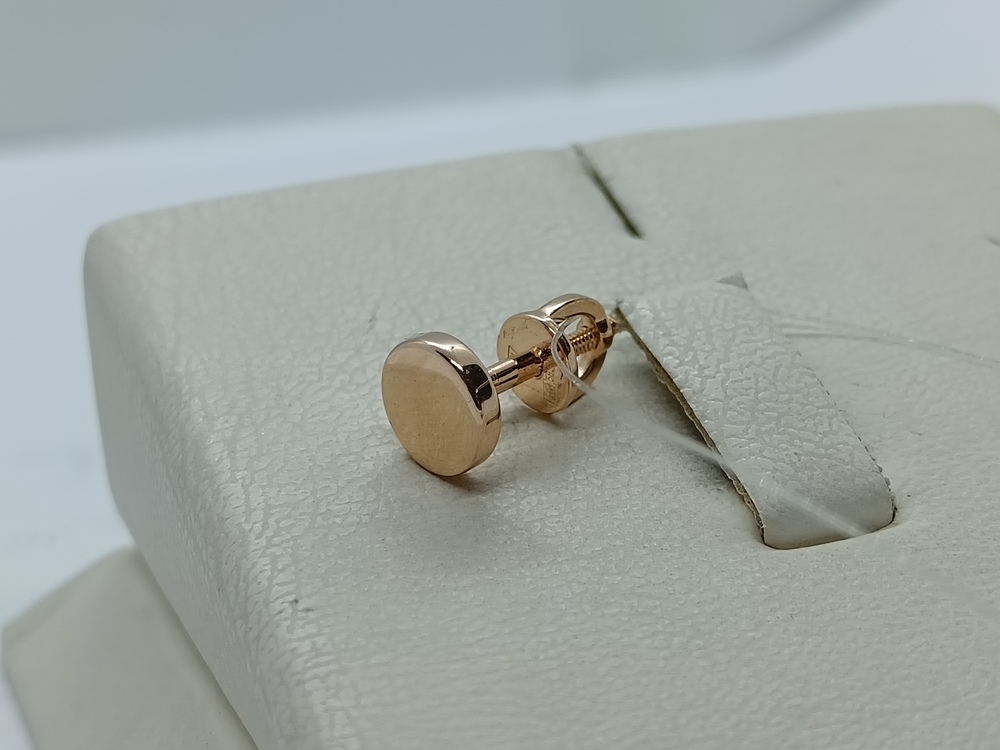 СЕРЬГИ ПУСЕТА без камня (Au 585)