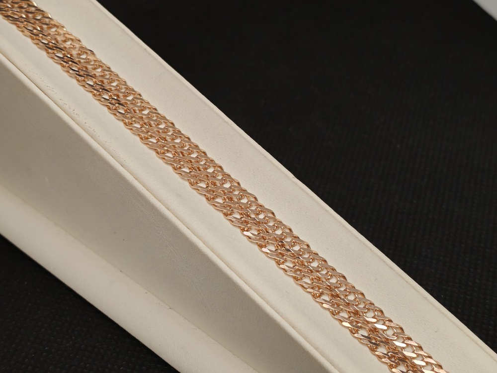 ЦЕПЬ ПОЛНОВЕСНАЯ Ромб двойной (Au 585)