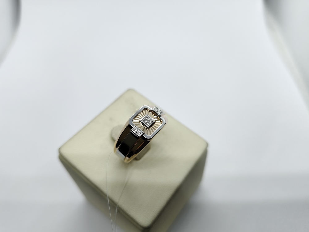 ПЕЧАТКА С КАМНЯМИ (Au 585)