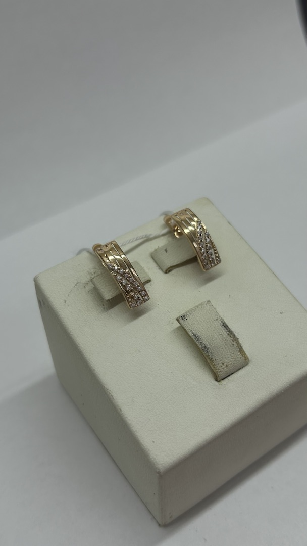 СЕРЬГИ С КАМНЯМИ (Au 585)