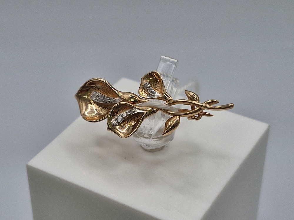 БРОШЬ БРИЛЛИАНТ Au 585