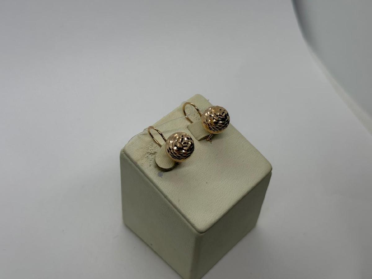 СЕРЬГИ БЕЗ КАМНЯ (Au 585)