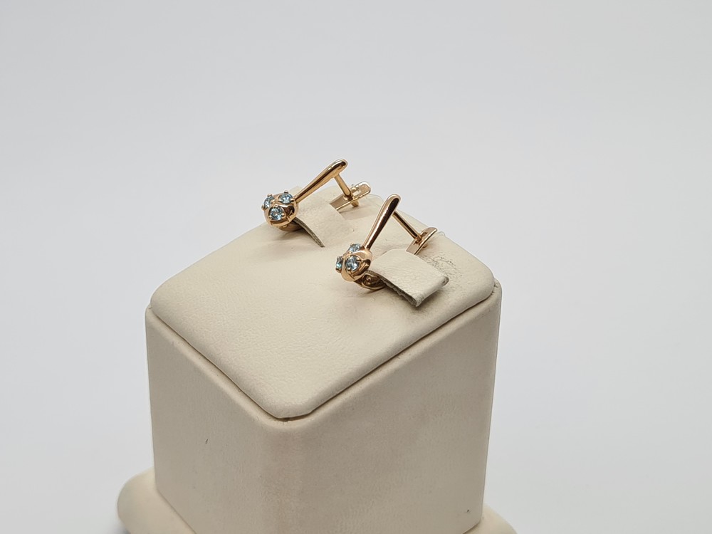 027252-1120 СЕРЬГИ С КАМНЯМИ (Au 585)