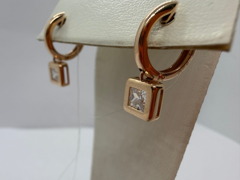 СЕРЬГИ С КАМНЕМ (Au 585)