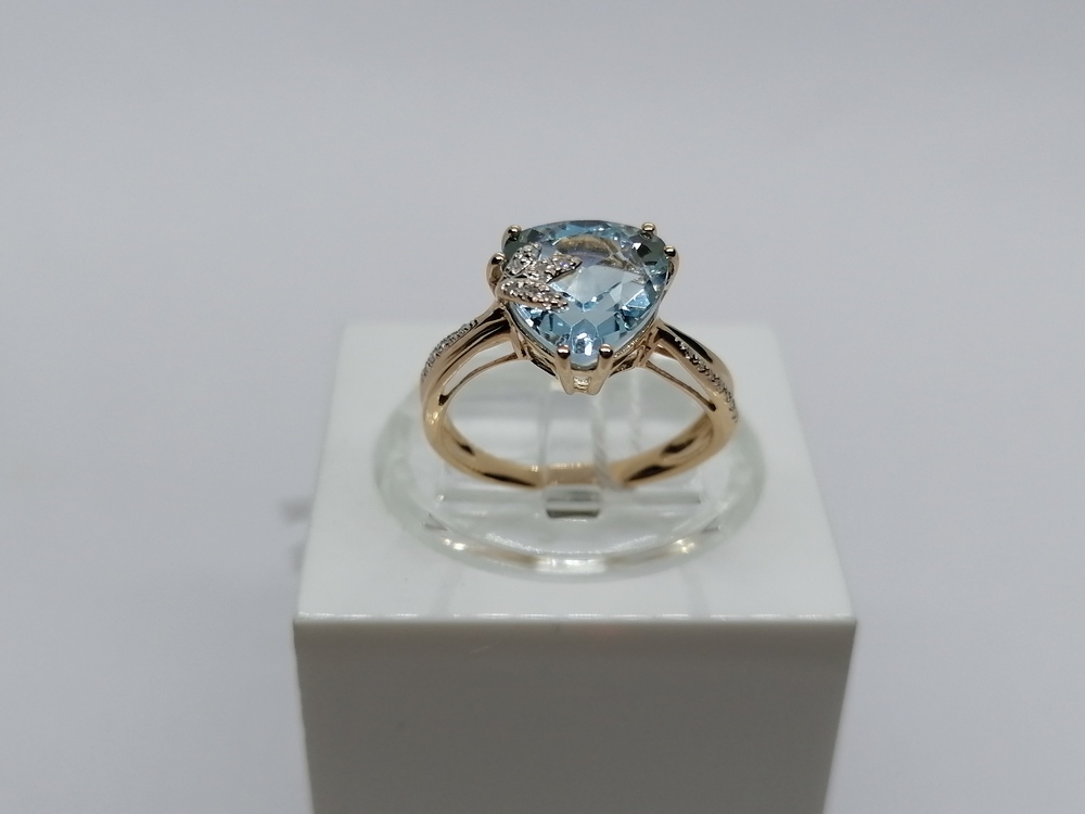 КОЛКМИ585 КОЛЬЦО С КАМНЯМИ (Au 585)