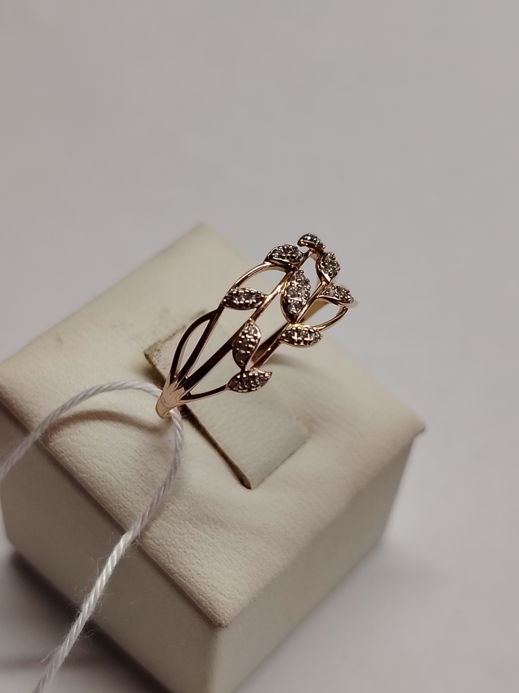 КОЛЬЦО С КАМНЯМИ (Au 585)