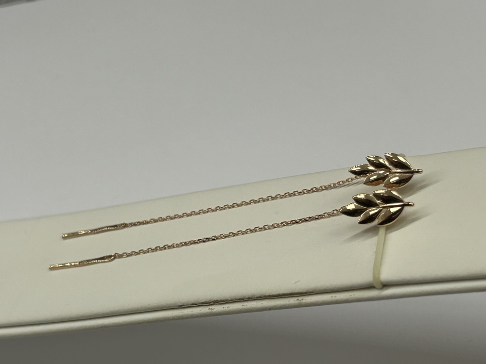 СЕРЬГИ ПРОДЕВКИ без камня (Au 585)