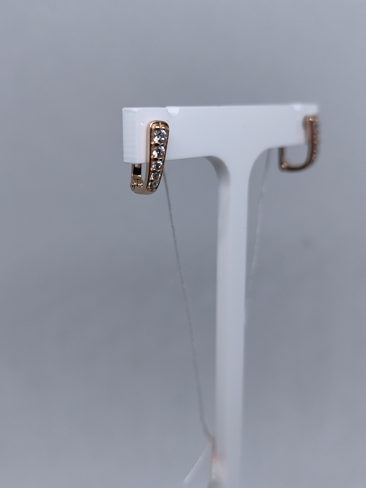 СКМИ585 СЕРЬГИ С КАМНЯМИ (Au 585)