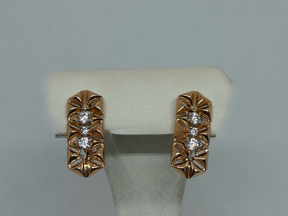 СЕРЬГИ С КАМНЯМИ (Au 585)