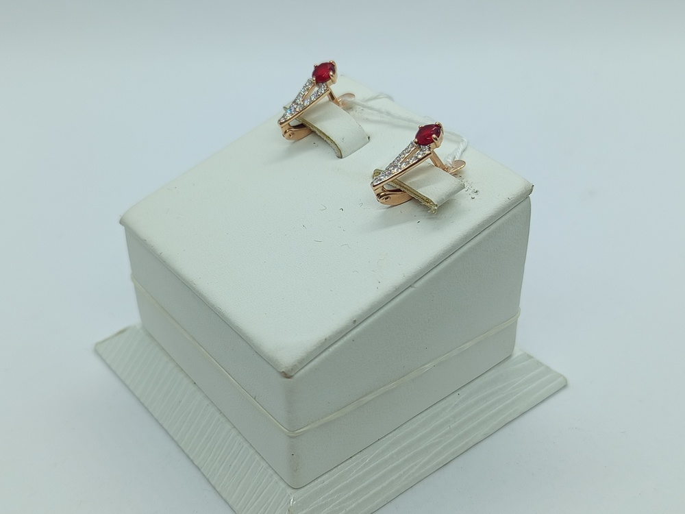 СЕРЬГИ С КАМНЯМИ (Au 585)