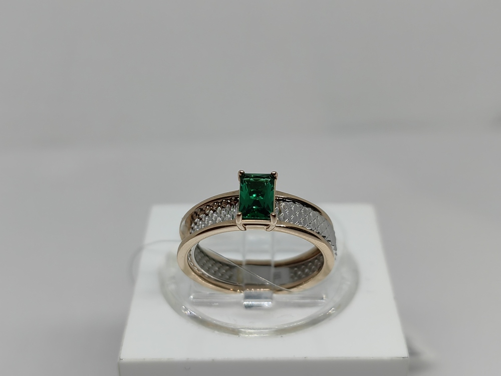 КОЛЬЦО ИЗУМРУД (Au 585)