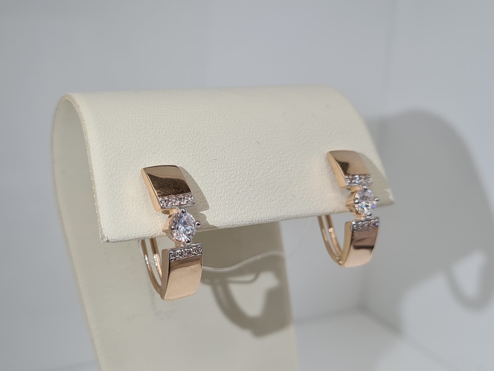 СЕРЬГИ С КАМНЯМИ (Au 585)