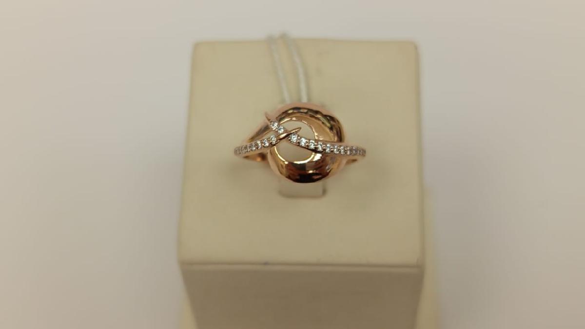 КОЛКМИ585 КОЛЬЦО С КАМНЯМИ (Au 585)