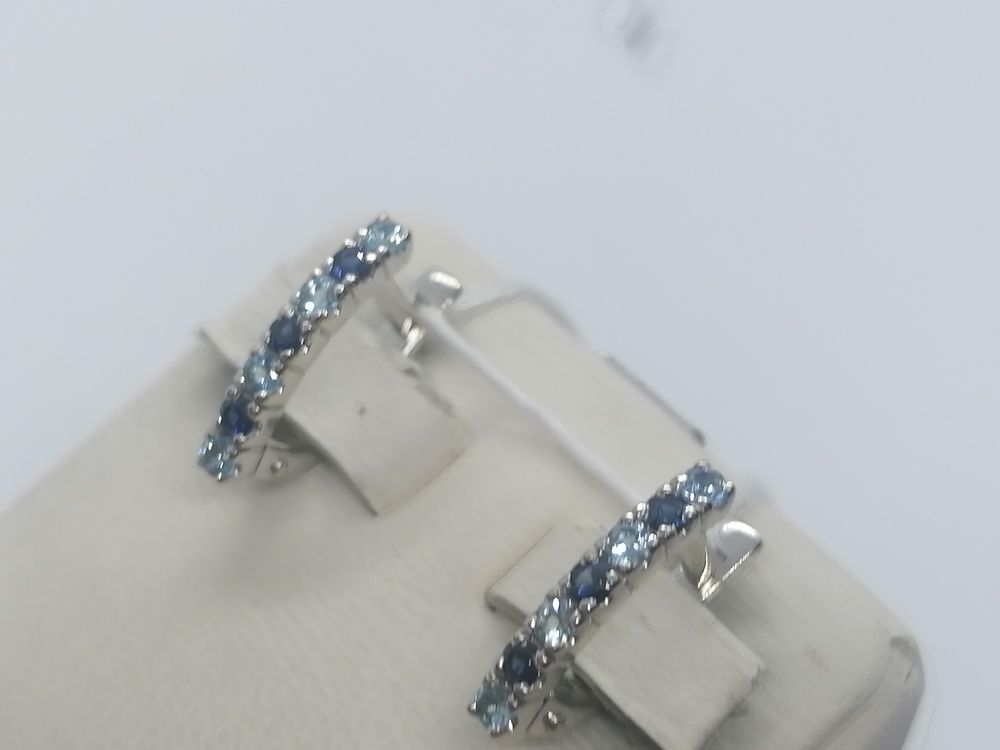 СКМИ585 СЕРЬГИ С КАМНЯМИ (Au 585)