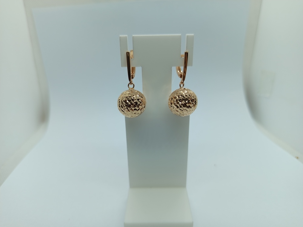 СЕРЬГИ БЕЗ КАМНЯ (Au 585)