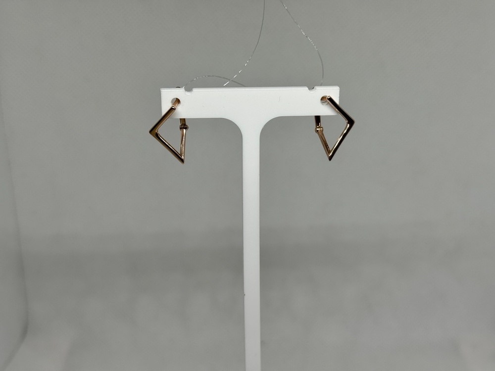 С10013920 СЕРЬГИ БЕЗ КАМНЯ (Au 585)