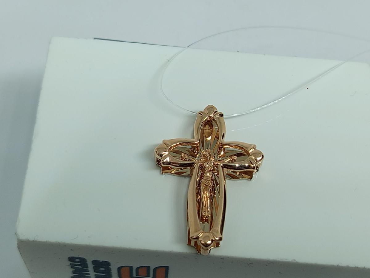 ПОДВЕСКА КРЕСТ без камня (Au 585)