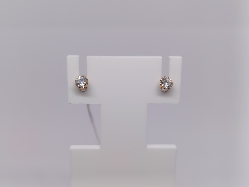 СПУС585 СЕРЬГИ ПУСЕТЫ (Au 585)