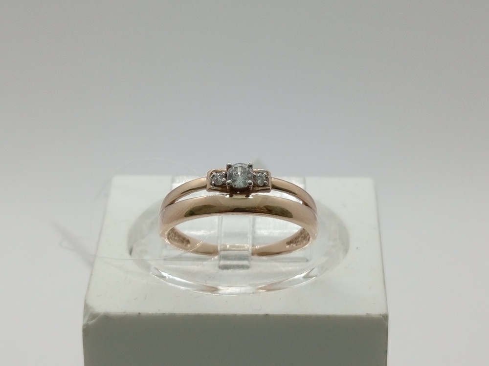 КОЛЬЦО С КАМНЯМИ (Au 585)