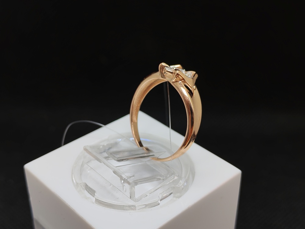 КОЛЬЦО С КАМНЯМИ (Au 585)