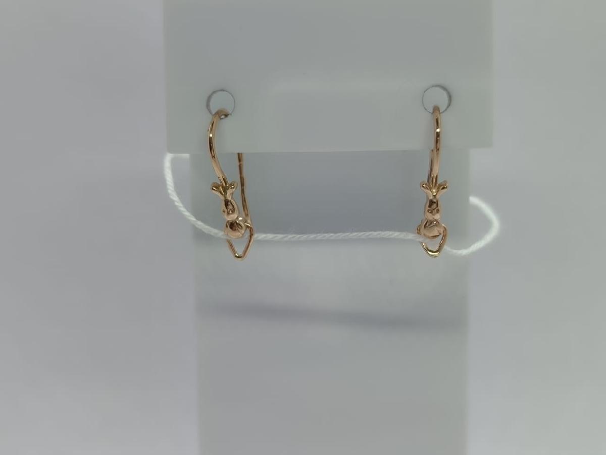 СЕРЬГИ БЕЗ КАМНЯ (Au 585)