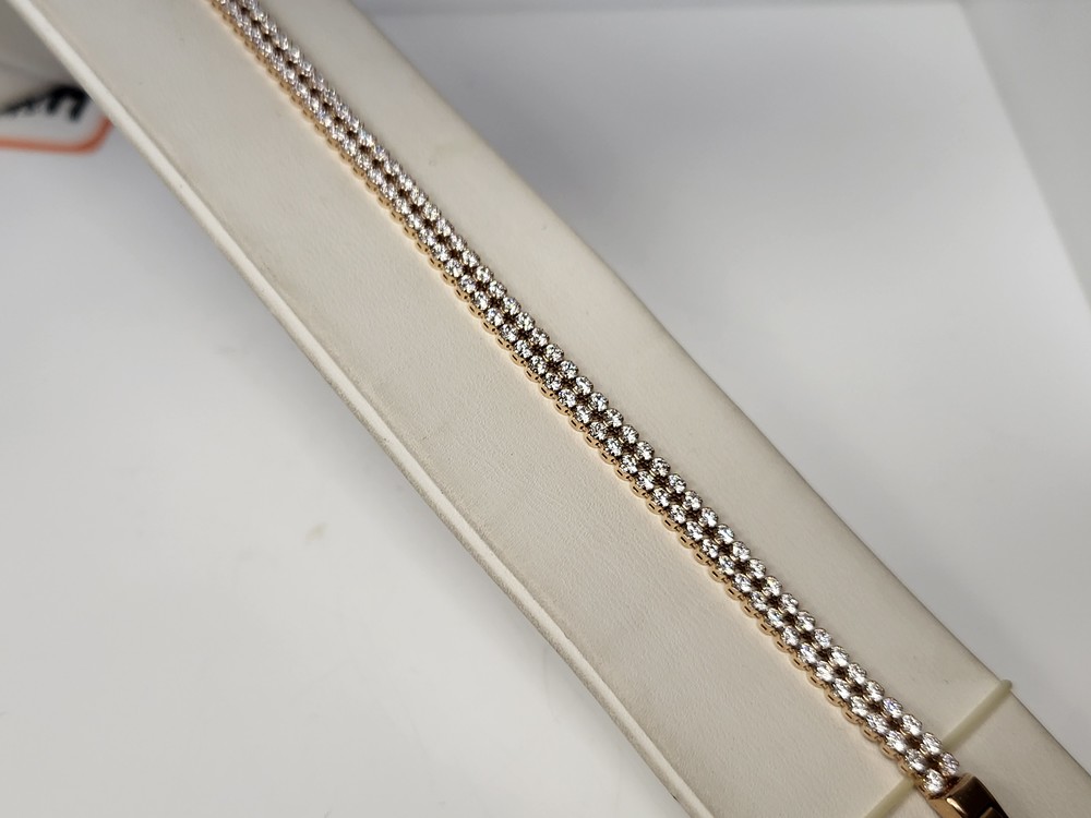 Б585 БРАСЛЕТ С КАМНЯМИ (Au 585)