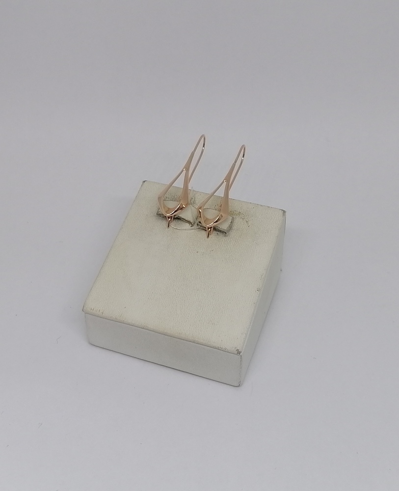 СЕРЬГИ ПЕТЕЛЬКА без камня (Au 585)