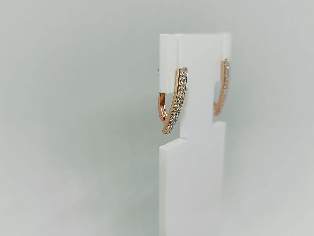 СКМИ585 СЕРЬГИ С КАМНЯМИ (Au 585)