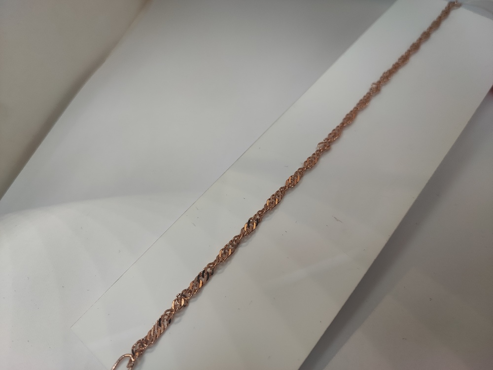 БРАСЛЕТ ПОЛНОВЕСНЫЙ Сингапур Au 585