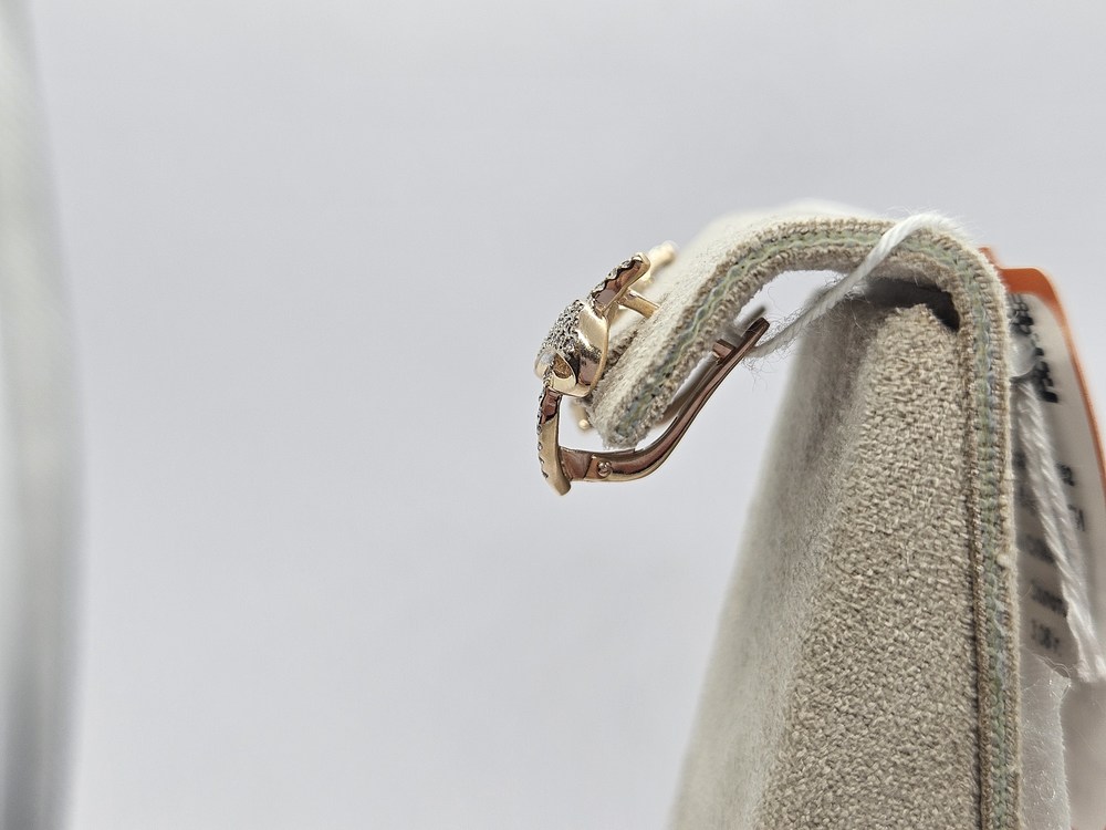 СКМИ585 СЕРЬГИ С КАМНЯМИ (Au 585)