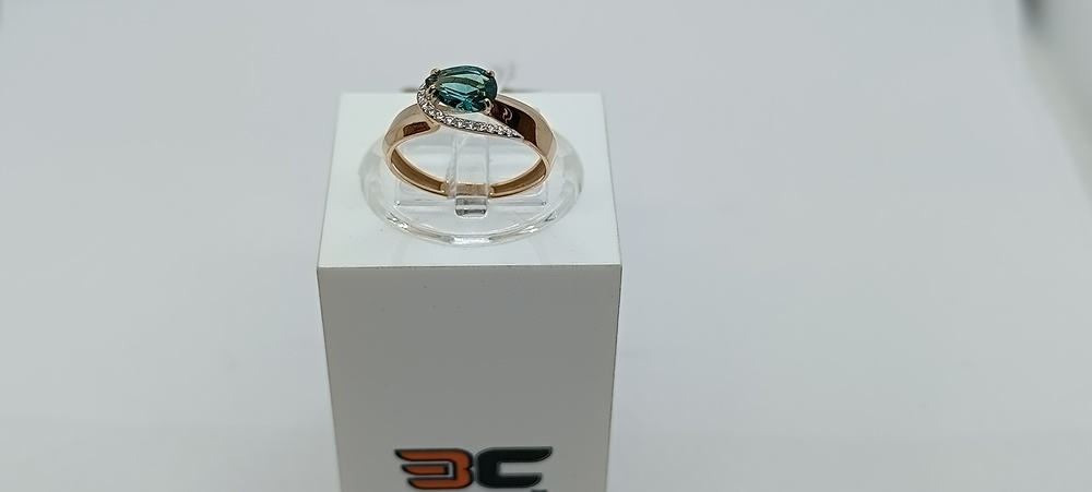 КОЛЬЦО С КАМНЯМИ (Au 585)