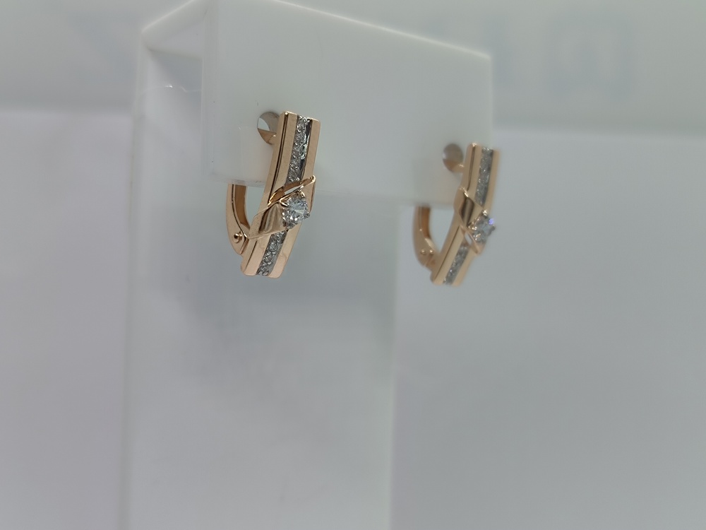 СЕРЬГИ С КАМНЯМИ (Au 585)