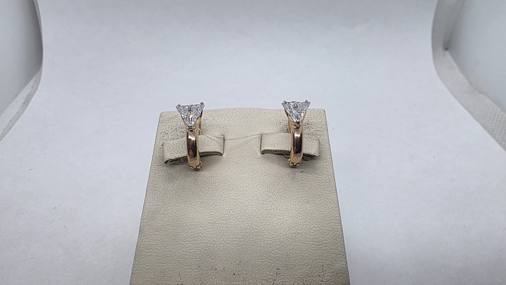 СЕРЬГИ С КАМНЕМ (Au 585)