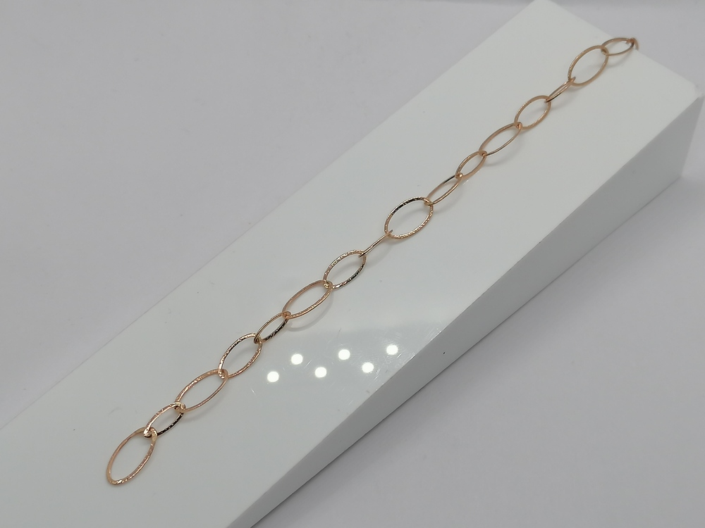 БРАСЛЕТ ПУСТОТЕЛЫЙ Якорное (Au 585)