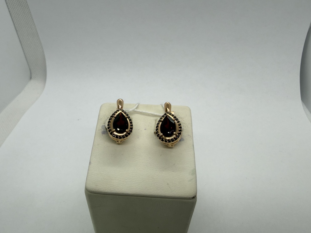 СКМИ585 СЕРЬГИ С КАМНЯМИ (Au 585)