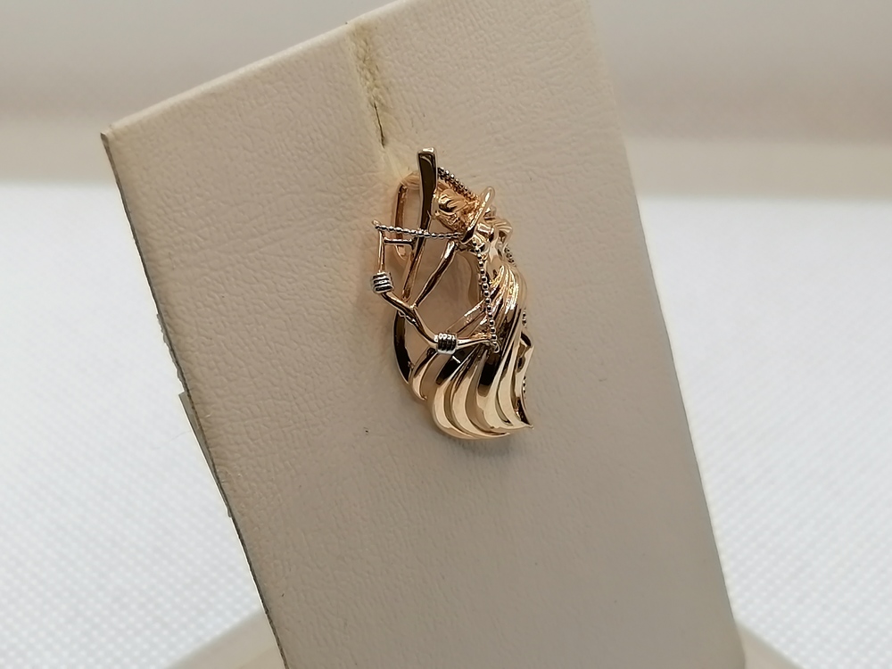 ПОДВЕСКА ЗНАК ЗОДИАКА СТРЕЛЕЦ (Au 585)