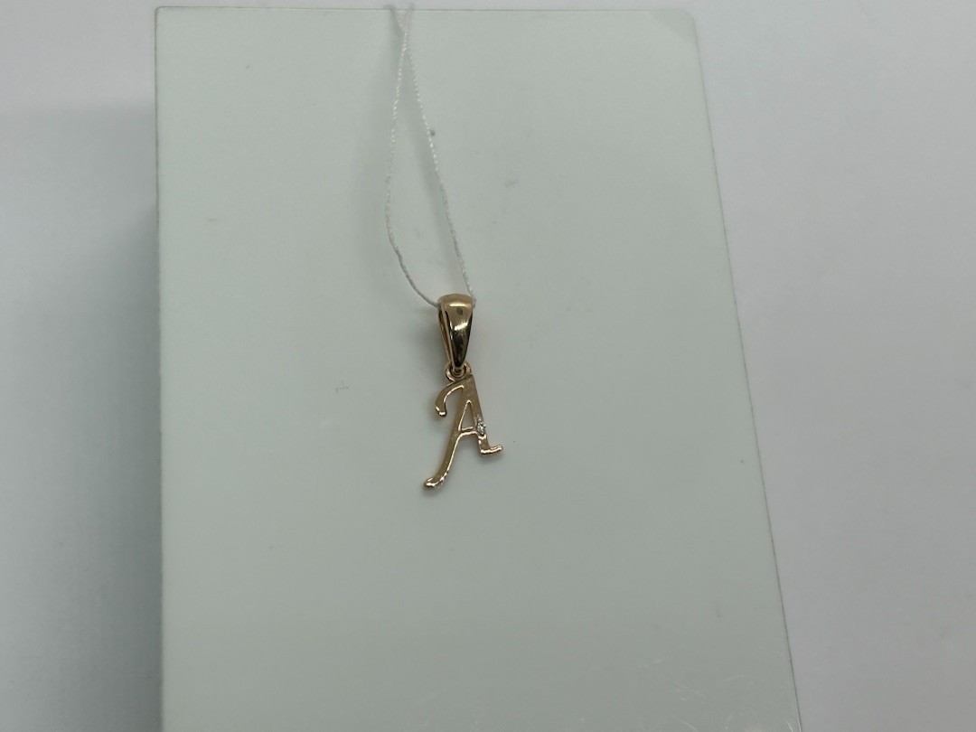 ПОДВЕСКА БУКВА А Au 585