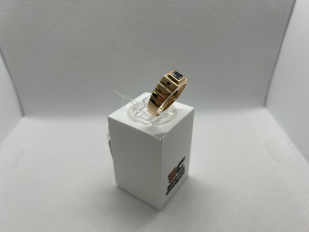 КОЛЬЦО ПЕЧАТКА с камнями (Au 585)