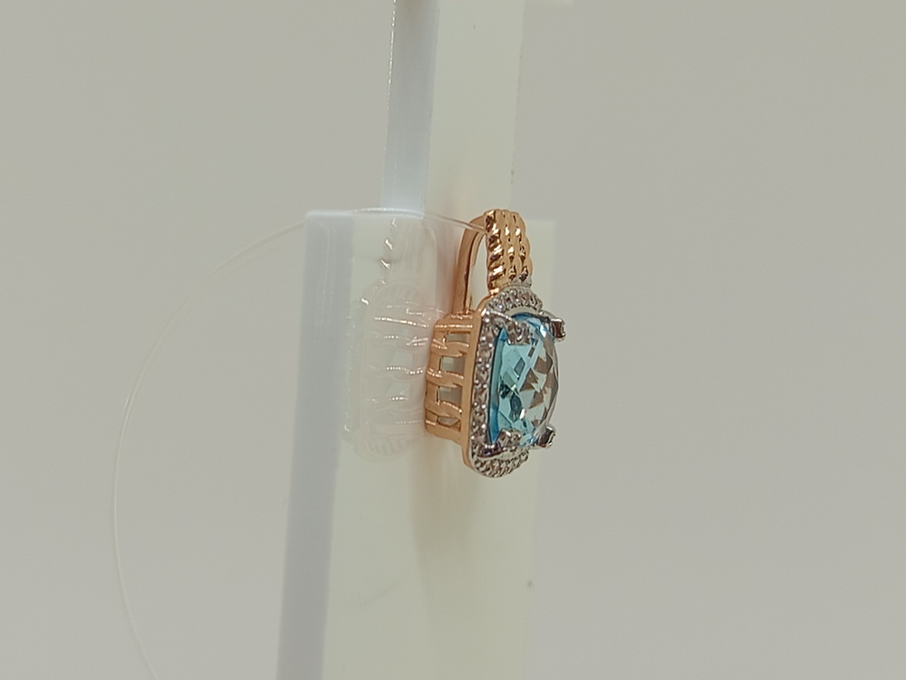 ПОДВЕСКА ТОПАЗ с камнями (Au 585)